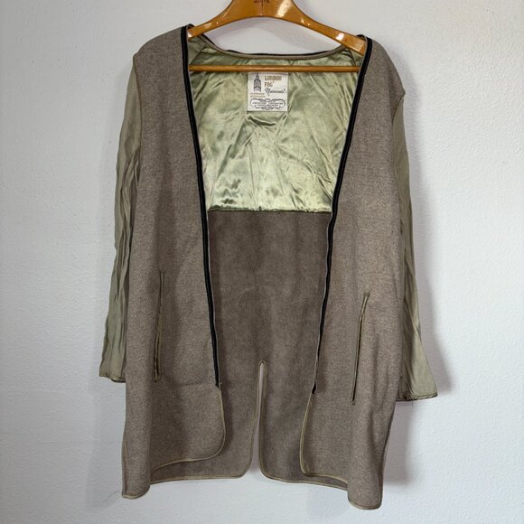 London‎ Fog Maincoats Trench Coat 46R Khaki Belted Zip-In Liner Double Breasted - Picture 9 of 16